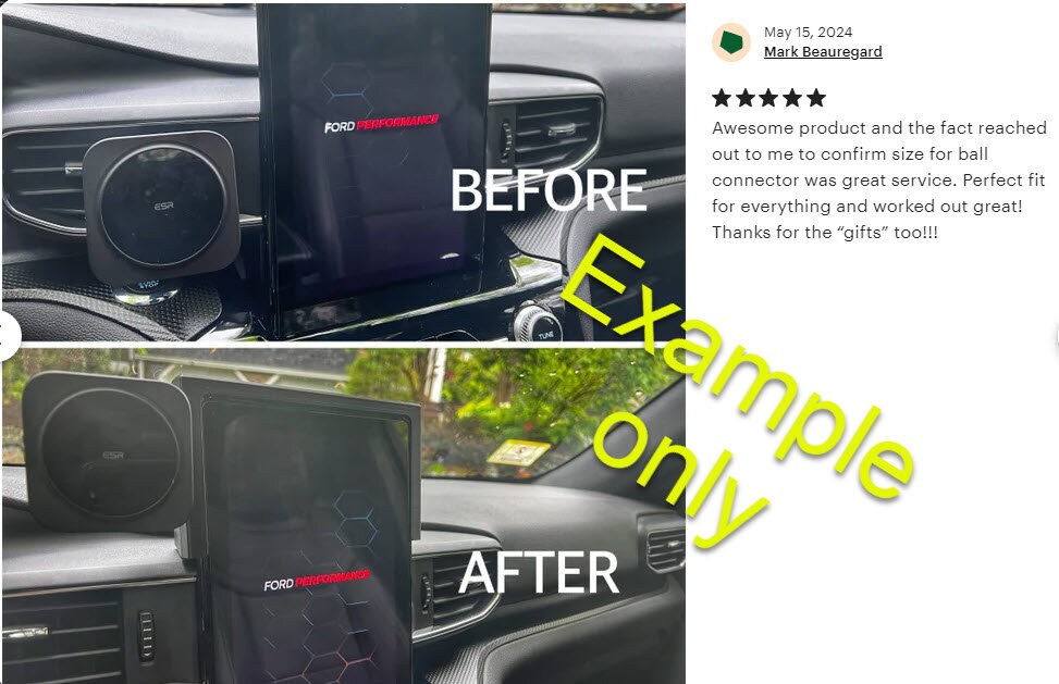 Ford Explorer 10" screen sleeve with 20mm ball mounts